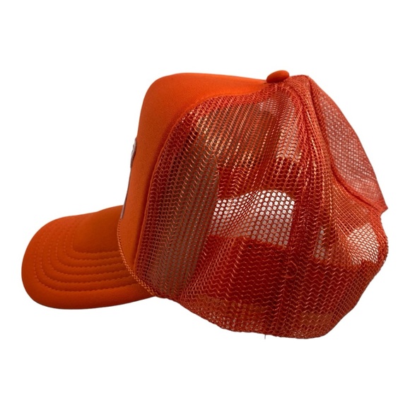 OTTO "Country Bumkin" Orange Snap Back Trucker Hat - Picture 5 of 6